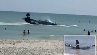 Photo of Avioni i Luftës së Dytë Botërore bën ulje emergjente në plazh, tmerrohen plazhistët (Video)