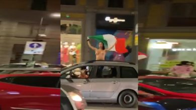 Photo of Tifozja italiane feston e zhveshur në rrugë, pamjet që po bëjnë xhiro (+16)