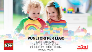 Photo of East Gate Mall këtë fundjavë puntori lego falas për fëmijët, ja vlenë ta vizitoni