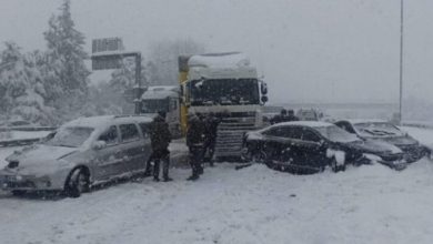 Photo of Bora në Turqi shkaktoi kaos trafiku, nga aksidentet e shumta ka pasur edhe me fatalitet
