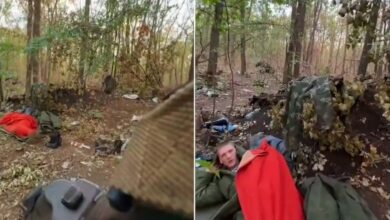 Photo of Ushtarin rus e zë gjumi në pyll, e zë ushtari ukrainas – publikohen pamjet e këtij momenti