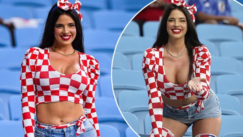 Tifozja atraktive kroate Ivana Knoll rrezikon të paditet nga autoritetet e Katarit 