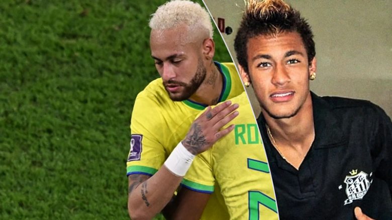 Talenti i futbollit duket i panjohur në fotografinë si fëmijë me idhullin Neymar   nëntë vite më pas  Rodrygo është yll te Brazili dhe Reali