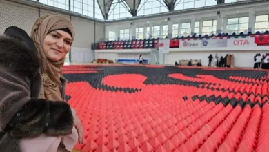 Photo of Arbnora nga Skenderaji krijon mozaikun më të madh me flamurin kombëtar FOTO