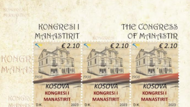 Photo of Posta e Kosovës vë në qarkullim pullë postare me imazhin e Kongresit të Manastirit
