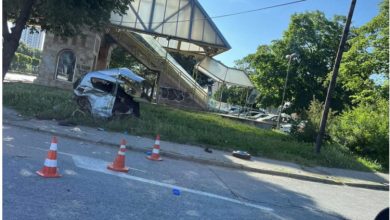 Photo of Aksident i rëndë në Shkup, vetura ndahet në dy pjesë, lëndohen rëndë 3 persona