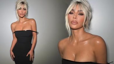 Photo of E inspiruar nga Pamela Anderson, Kim Kardashian duket më se atraktive dhe tërheqëse me volumin e flokëve të mbledhura
