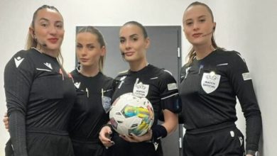 Photo of Gjyqtare shqiptare në ndeshjen e Ligës së Kampionëve në konkurrencën e femrave