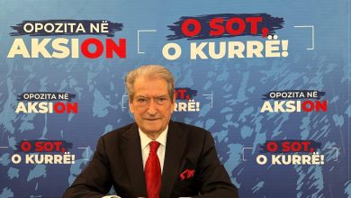Photo of Pas daljes nga arresti i shtëpisë, Berisha del në konferencë me gazetarët