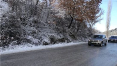 Photo of Reshje të borës në disa pjesë të Maqedonisë, ndalesë qarkullimi për automjete të rënda në Strazhë dhe në rrugën Mavrovë – Dibër