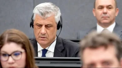 Photo of Reagon Thaçi pasi trupi gjykues lexoi deklaratën e tij dhe të Selimit