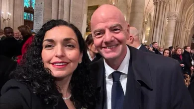 Photo of Infantino njofton për takimin që pati me presidenten Osmani në Paris