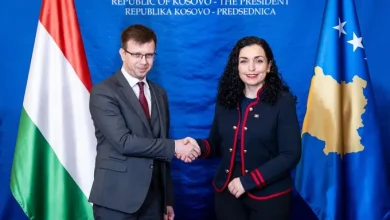 Photo of Osmani zhvillon takimin me ministrin hungarez për çështje të Bashkimit Evropian
