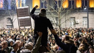 Photo of Mbështetja për studentët e Serbisë/ Jehonë e dobët e protestës para ambasadës së Serbisë në Shkup!