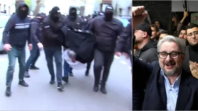 Photo of VIDEO/ Policia nuk pyet në Gjeorgji, lideri i opozitës tërhiqet zvarrë! Arrestohet me forcë dhe dhunë