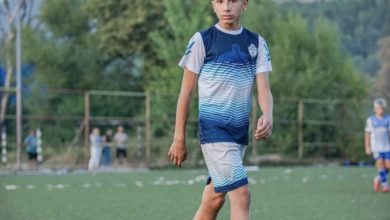 Photo of Rinor Saliji, 12 vjeçari i KF Gostivarit nga Debreshi që shënoi 17 gola