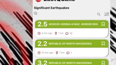 Photo of Tre tërmete të njëpasnjëshme dridhin Maqedoninë e Veriut