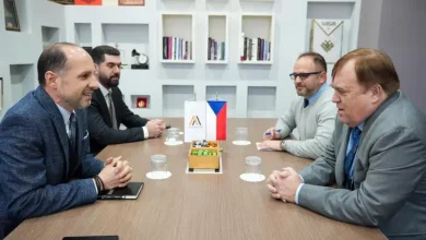 Photo of Kryetari i Alternativës, Zeqirija Ibrahimi takon ambasadorin e Republikës së Çekisë, z. Jaroslav Ludva