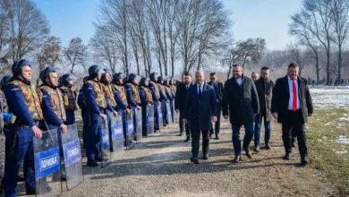Photo of Stërvitje simuluese e kandidatëve për nëpunës policor për reagim të policisë ndaj fatkeqësive natyrore