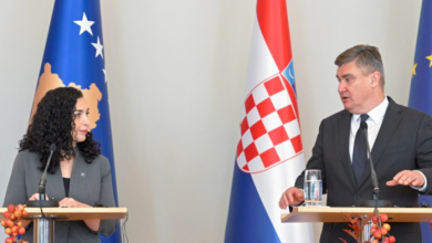 Photo of Osmani uron Milanoviqin për rizgjedhjen president i Kroacisë: Do të forcojmë partneritetin