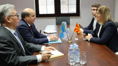 Photo of Ministrja Bozhinovska takoi ambasadorin e Kazakistanit, në fokus burimet e energjisë së rinovueshme dhe infrastruktura