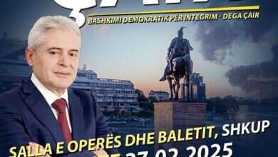 Photo of Ali Ahmeti sonte takon banorët e Çairit