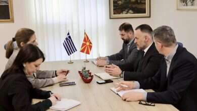 Photo of Zëvendëskryeministri Arben Fetai takon ambasadoren e Greqisë në MV, znj. Sophia Philippidou