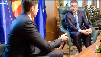 Photo of Mickoski pret në takim ambasadorin Meidani: Biseduam për projektet përfituese për qytetarët