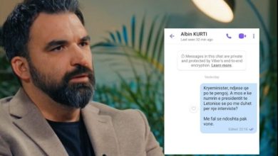 Photo of Kurti ia lë ‘seen’ në Viber gazetarit Mehmetaj, i kërkon numrin e presidentit letonez