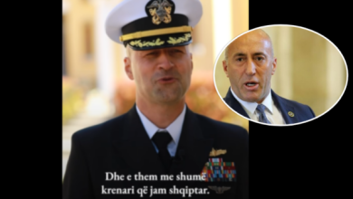 Photo of “Krenari”, Ramush Haradinaj reagon pasi shqiptari nga Tirana merr komandën e një luftanijeje amerikane