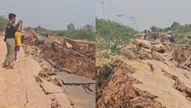 Photo of Çarje masive e tokës në Myanmar pas tërmetit të fuqishëm 7.7 ballë