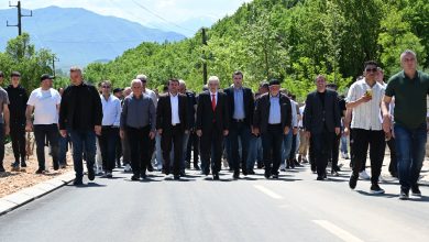 Photo of Ahmeti në Sfillare për të parë punimet e komunës së Sarajit dhe kryetarit Ilas Veseli