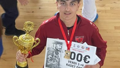 Photo of Isa Elmazi nga Tetova fiton vendin e parë në Turneun e III-të ndërkombëtarë në Karate “ Ditët e Agimit” Kamenicë