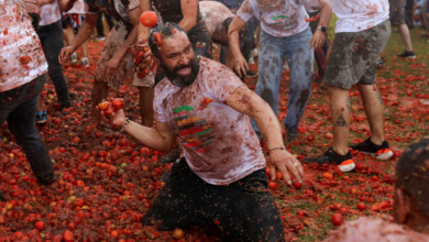 Photo of FOTO/ 45 ton domate në ajër, festivali unik “Gran Tomatina” në Kolumbi