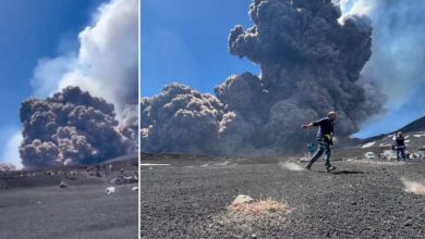 Photo of Video/ Momenti kur shpërthen mali Etna, turistët largohen me vrap