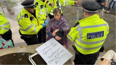 Photo of 96 arrestime në protestat për ndalimin e “Aksionit për Palestinë” në Britani