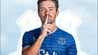 Photo of E kryer, Grealish huazohet te Evertoni