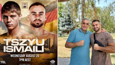 Photo of Bajram Rexhepi në mbështetje të boksierit Lulzim Ismaili