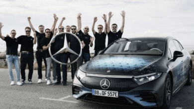 Photo of Mercedes EQS thyen rekord, përshkruan 1,205 km pa karikim