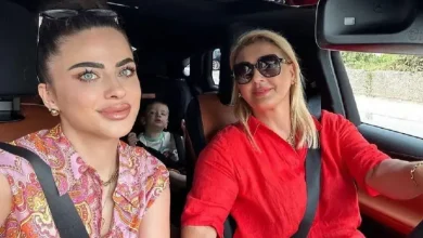 Photo of Gëzimja, bukuria e re e Remzie Osmanit, gjatë pritjes së ëmbël