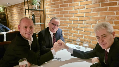 Photo of Bedri Hamza në takim me Ali Ahmetin: Ritheksuam se Lladrovci ka qenë e mbetet PDK