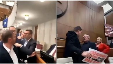 Photo of Përleshje në parlamentin sllovak (VIDEO)