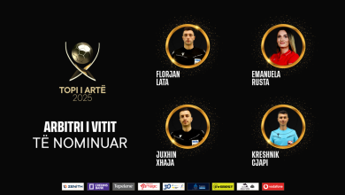 Photo of Mbrëmja Gala “Topi i Artë 2025/ “Arbitri i Vitit”, këta janë 4 emrat e nominuar për këtë edicion