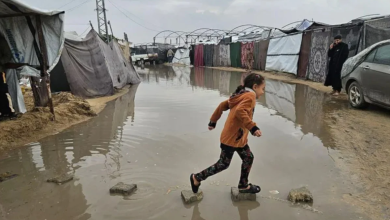 Photo of Stuhia dimërore godet Rripin e Gazës, mbi 800 mijë banorë rrezikojnë përmbytjen