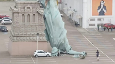 Photo of Era e fortë rrëzon Statujën e Lirisë në Brazil (VIDEO)