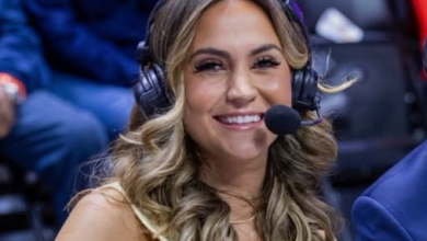 Photo of Edona Thaçi, shqiptarja e parë komentatore në WNBA