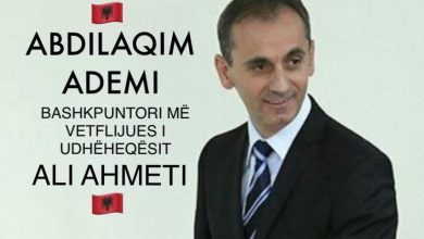 Photo of ABDILAQIM ADEMI BASHKPUNTORI MË VETFLIJUES I UDHËHEQËSIT ALI AHMETI