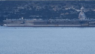 Photo of Aeroplanmbajtësja më e madhe në botë USS Gerald R Ford mbërrin në Kretë