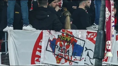 Photo of E turpshme në Europa League, tifozë të Lille shpalosën banderolë me Kosovën si pjesë të Serbisë, Crvena Zvezda i falenderon…
