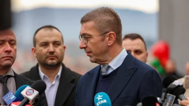 Photo of Mickoski në Koçan në fillimin e ndërtimit të dy rrugëve dhe inspektimin e aktiviteteve ndërtimore